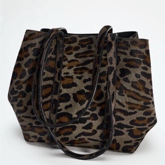Zara Leopard Print Tote Bag - Picture 10 of 10